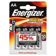 Батарейки Energizer, 4шт, AA (AA-LR6)