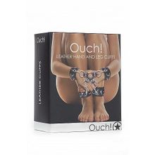 Shots Media BV Черный комплект оков Hand And Legcuffs