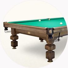 Бильярдный стол Седой Граф. В стоимость включены: сборка стола, доставка и все аксессуары для игры.