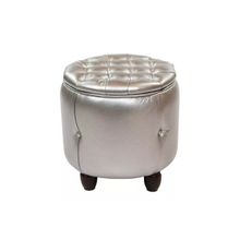 Мебельстория Пуф Вена-1 серебро к з ID - 310582