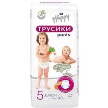 Bella Baby Happy Junior 40 подгузников в пачке 11 18 кг