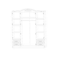 Шкаф "Виктория" 4-х створчатый