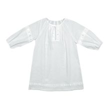 Трон Плюс для крещения с длинным рукавом белая