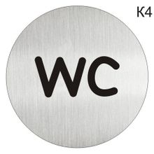 Информационная табличка «Туалет WC» таблички на туалет пиктограмма K4