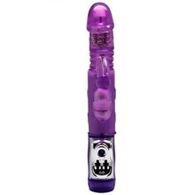 Фиолетовый вибратор с ротацией и функцией Up Down - 24 см. Фиолетовый