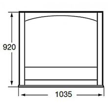 Зеркало Roca America 105 орех