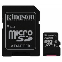 Карта памяти Kingston microSDXC 64GB