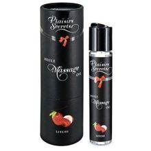 Plaisir Secret Массажное масло с ароматом личи Huile de Massage Gourmande Litchi - 59 мл.