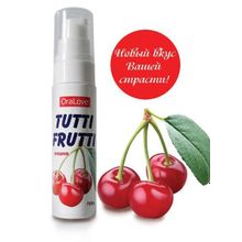 Биоритм Гель-смазка Tutti-frutti с вишнёвым вкусом - 30 гр.