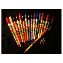 Ручки шариковые с ручной росписью и лаком.