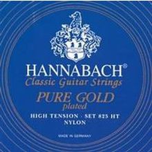 825HT Blue PURE GOLD Комплект струн для классической гитары нейлон позолоченные Hannabach