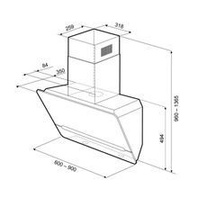 Kronasteel Вытяжка Kronasteel RUBY 900 white 4P-S