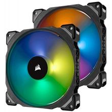 Corsair ML140 PRO RGB Twin Pack CO-9050078-WW(4пин, 140x140x25мм,  20.4дБ, 400-1200 об мин)