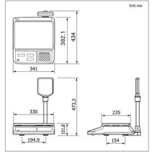 Торговые весы CAS PR-15B LCD, USB