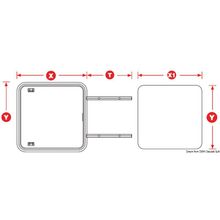 Osculati LEWMAR sliding Pilot Hatch 78, 19.450.78