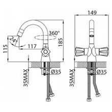 Смеситель Milardo Gibraltar GIBSB00M01