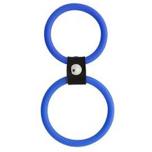 Dream Toys Синее двойное эрекционное кольцо Dual Rings Blue