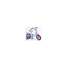 Велосипед 2-х колесный Lider Kids G12BD131, багажник, клаксон, тренировочные колеса, розовый голубой (2-4 года)