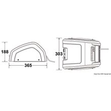 Osculati LEWMAR Captive CRW400 captive reel windlass, 02.537.01
