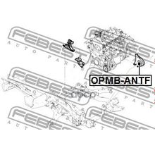 Сайлентблок Подушки Двигателя | Перед | Opel Antara 2006- Febest арт. OPMBANTF