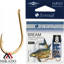 Крючки Mikado SENSUAL - BREAM № 12 NI (с лопаткой) ( 10 шт.)