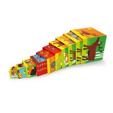 Кубики SCRATCH 6181034 Stacking Tower Animals of the world