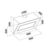 FALMEC QUASAR 90 BK GreenTech