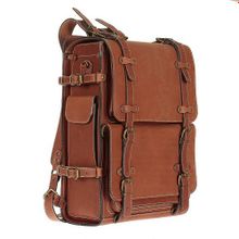 Rels Походный кожаный рюкзак Legion рыжий