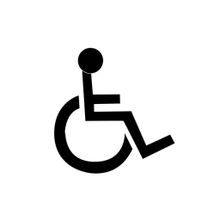Нанесение знака инвалид на парковках