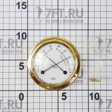 Barigo Метеостанция судовая из полированной латуни Barigo Tempo S 9710MS 88 x 25 мм термометр   гигрометр