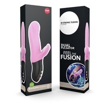 Fun Factory Розовый пульсатор Bi Stronic Fusion - 21,7 см.