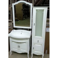 Opadiris Мебель для ванной Лоренцо 80 белая с патиной