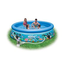 INTEX Бассейн INTEX круглый Easy Set Ocean Reef 305*76 см (фильтр) - Бассейн комплект (артикул 54902)