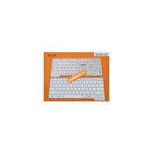 Клавиатура для ноутбука LG X170 серий белые кнопки серебристая основа