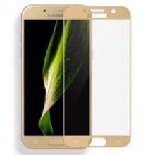 Samsung Защитное стекло 3D для Samsung SM-A320F Galaxy A3 2017 - 0.3 мм - Gold - Auzer