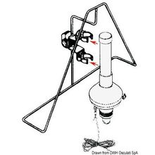 Osculati SS bracket for 22.420.00, 22.418.01