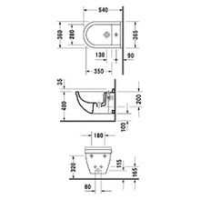 Биде подвесное Duravit Starck 3 228015