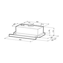 Kronasteel Вытяжка Kronasteel Kamilla 450 inox ( 1 мотор)