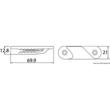 Osculati CLAMCLEATS CL 213, 56.213.04