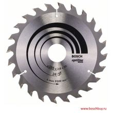 Bosch Пильный диск Bosch Optiline Wood 165х30 мм 24WZ (2608640602 , 2.608.640.602)