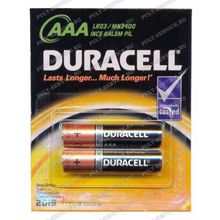 Батарейка Duracell LR03 (AAA) (1,5V) alkaline блист-2