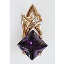 Кулон с аметистом "Нимфа"