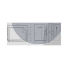 Bolu Душевая кабина BL-115m L ASIMETRAS