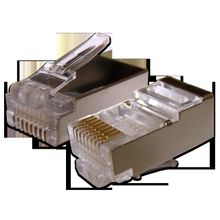 TWT-PL45 S-STR Коннектор RJ45 экранированный Stranded, cat.5e