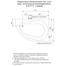 Aquatek Акриловая ванна Вирго R