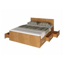 Кровать Юнона с ящиками (б о) (Размер кровати: 120Х200, Комплектация: С 1 спинкой, 2 ящиками)