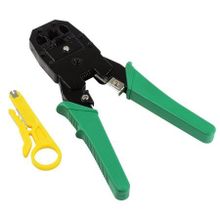 Инструмент клещи Exegate HT-2007 для разделки и обжима 8р, 6p, 4p + нож для зачистки