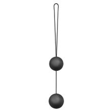 Чёрные анальные шарики Vibro Balls Черный