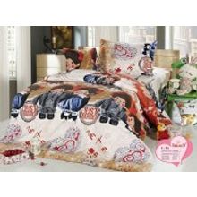 Постельное белье Поплин для девочек 1,5 спальное СайлиД С56-01