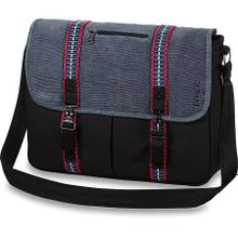 Женская уличная средняя сумка Dakine Becca 13L Indigo чёрная с серым карман для Ipad регулируемый ремень